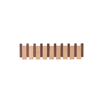 Magnetische Wandkapstok Beuken & Walnoot – Inklapbare Haken Duurzaam FSC-Hout Smal Design Hal Entree Slaapkamer Scandinavisch