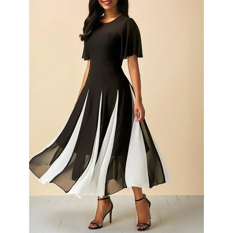 Midi Jurk Zomerse Vrouwelijke Stijl