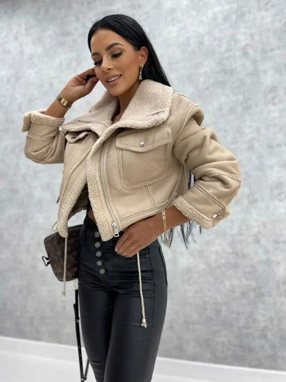 Kunstleder Jas voor Vrouwen Leren Look