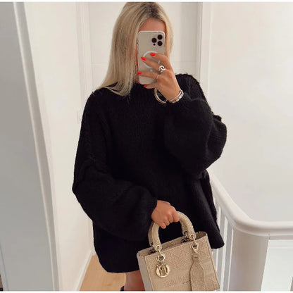Gebreide Trui Dames Oversized Zacht Warme Wintertrui