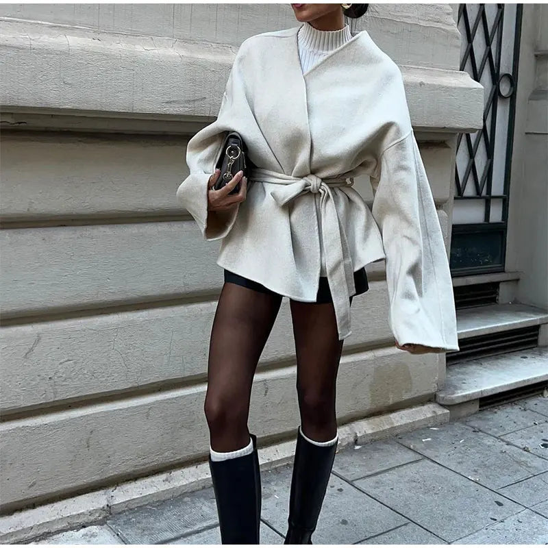 Jas met Strikceintuur Elegant Klassiek Design