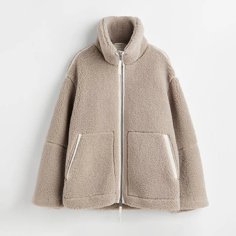 Dames Lamswollen Jas Warm en Elegant - StudioMarella