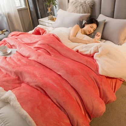 Wollen Plaid Deken | Warm & Zacht | Dubbelzijdig | Voor Bed, Bank & Winter