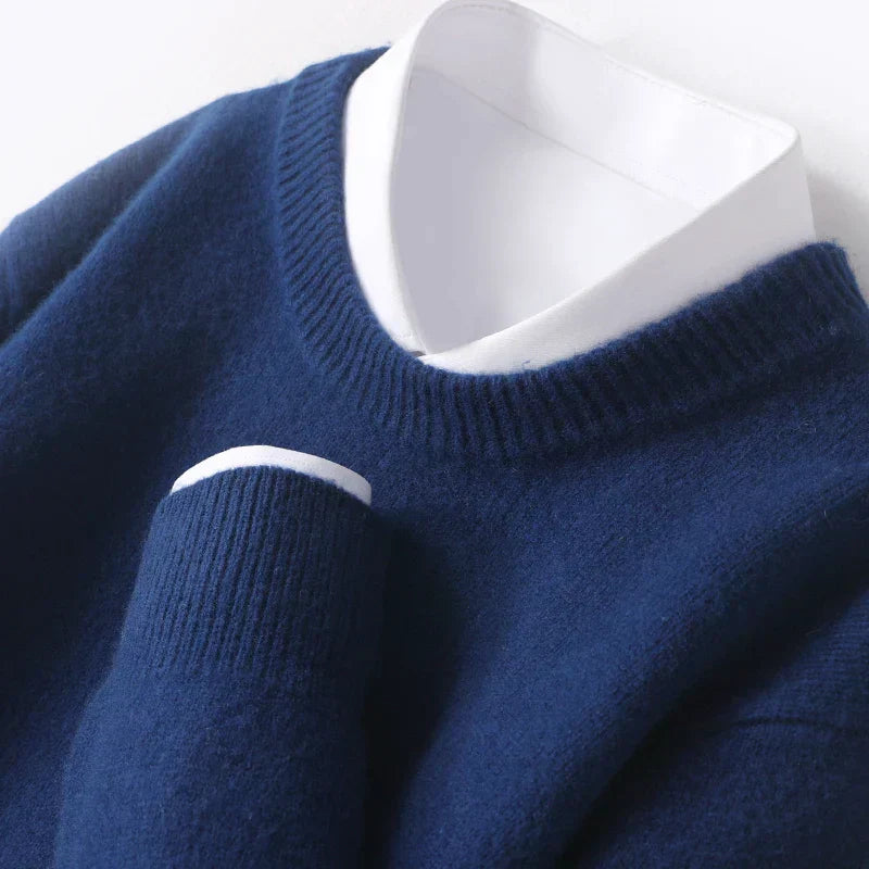 Merino Wollen Sweater Heren Warm en Comfortabel