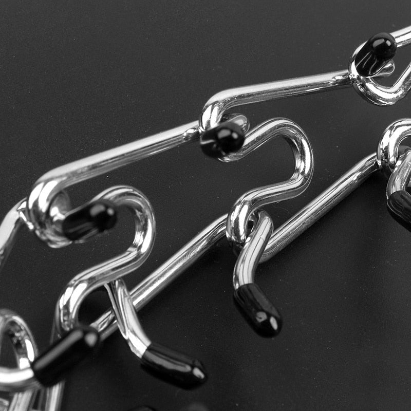 Correctieband Hond Verstelbaar met Gummitips Zwart voor Trainingscontrole | Anti-Trek Trainingsband Metaal met Veilige Pinnen