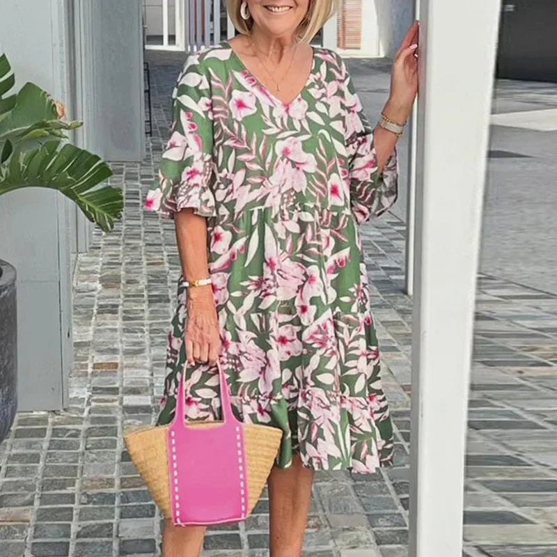 Zomerse Maxi Jurk Bohemien Stijl Vrouwelijke Feestjurk