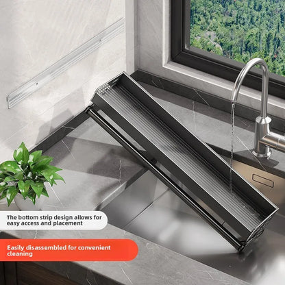Keuken Wandrek Aluminium 30-50cm Gunmetal Kruidenrek Zonder Boren Ophangrek Keukenorganizer Messenhouder Wandmontage