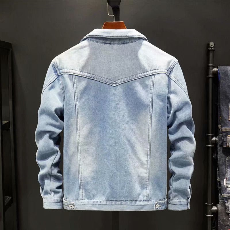 Heren Winterjas Denim Warm en Stevig