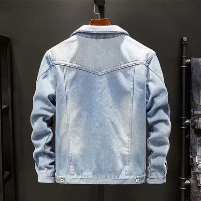 Heren Winterjas Denim Warm en Stevig
