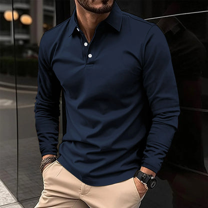 Mannen Polo Shirt Klassiek Wolfgang Wit Blauw