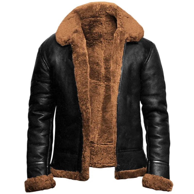 Leren Winterjas Waterdicht Warme Rivi Jas