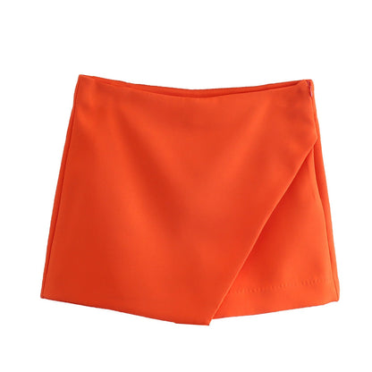 Korte Skort Broek met Rok Effect voor Vrouw