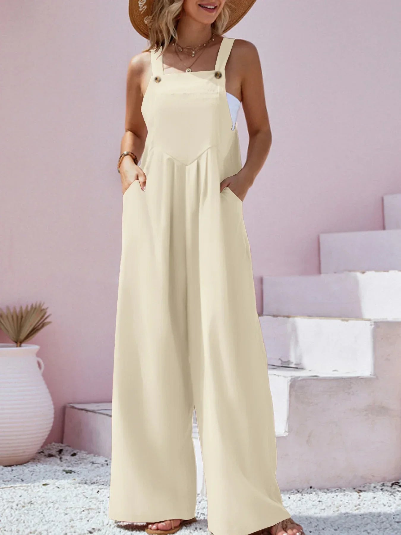 Vrouwelijke Zomer Jumpsuit Wijd en Comfortabel