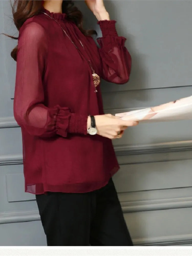 Zomer Blouse Vrouwelijk Chic Lichte Katoen