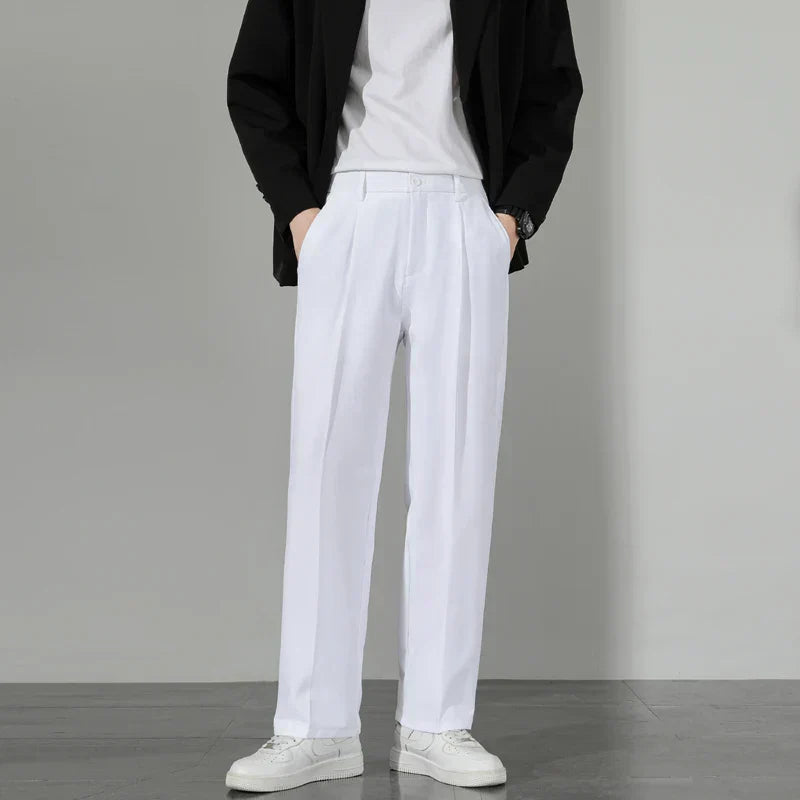 Heren Broek Relaxed Fit Rechte Streep Pietersbier