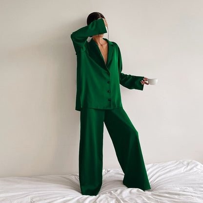 Dames Pyjama Set Satijn Zacht Luxe Slaapkleding