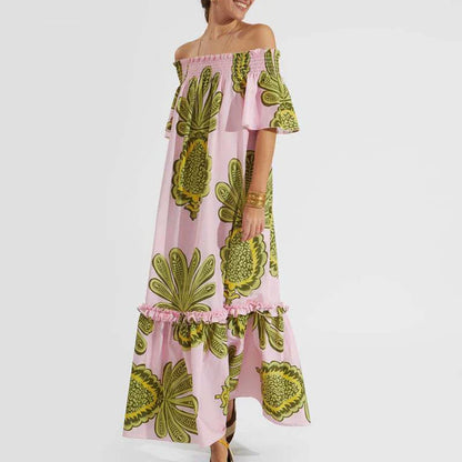 Zomerjurk Vrouw Elegant Korte Mouw