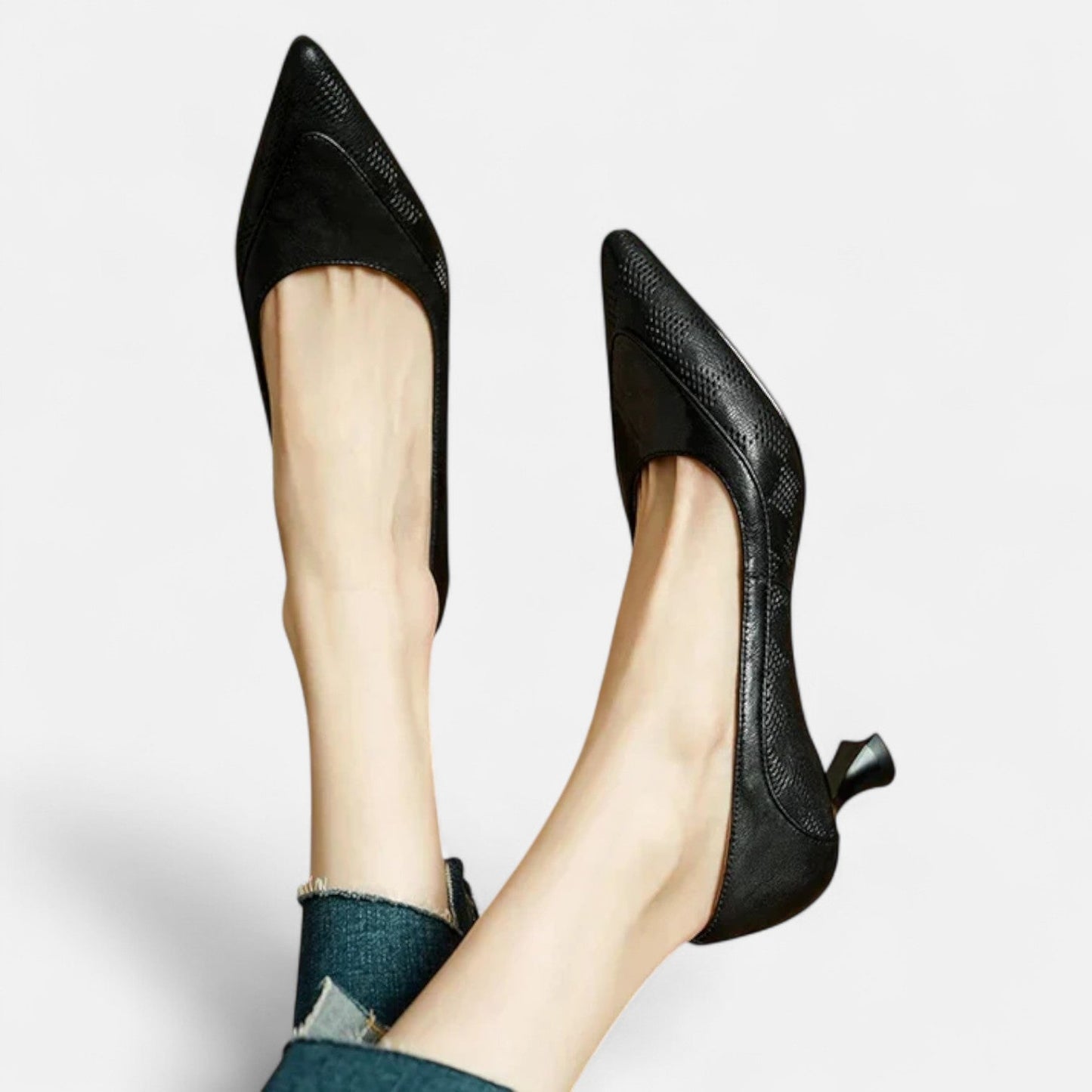 Dames Leren Pumps Met Hak