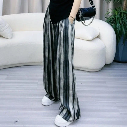 Zomerse Broek Elegante Lange Eclat Stijl