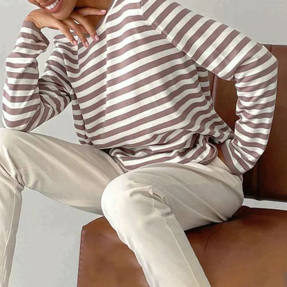 Dames Truitje Gestreept Zomerjurk Casual Kleding