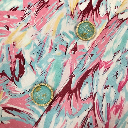 Mini Jurk Zonder Mouwen Abstract Print Leer