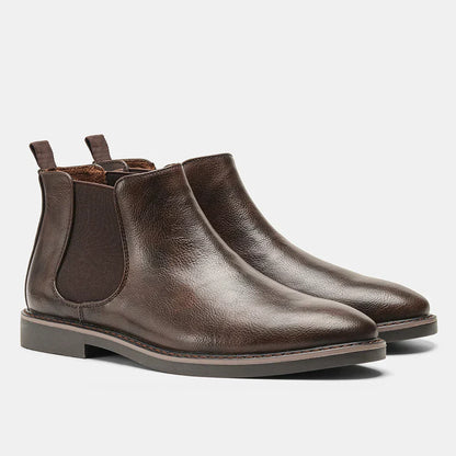 Zwarte Chelsea Boots voor Heren van Leer