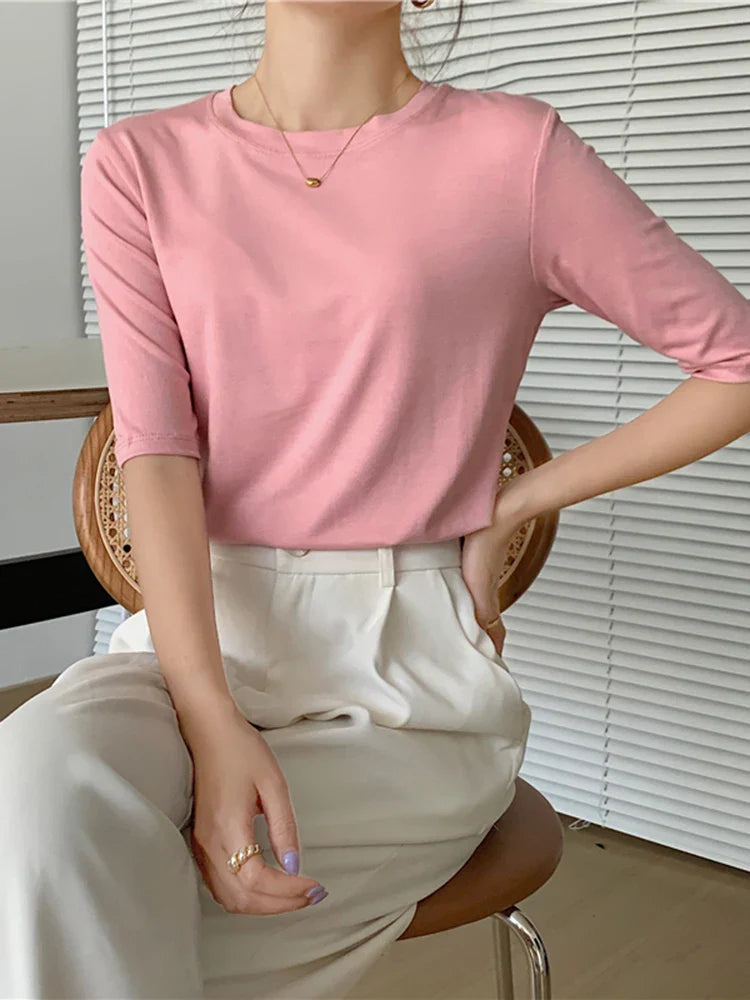 Elegante Zomer T-Shirt voor Vrouw