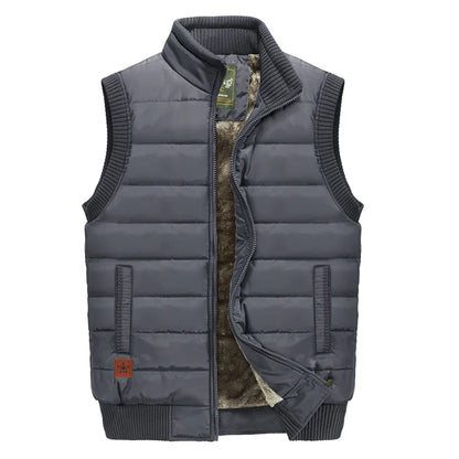 Heren Bodywarmer Gevoerd Warm Gewatteerd Sherpa Jas