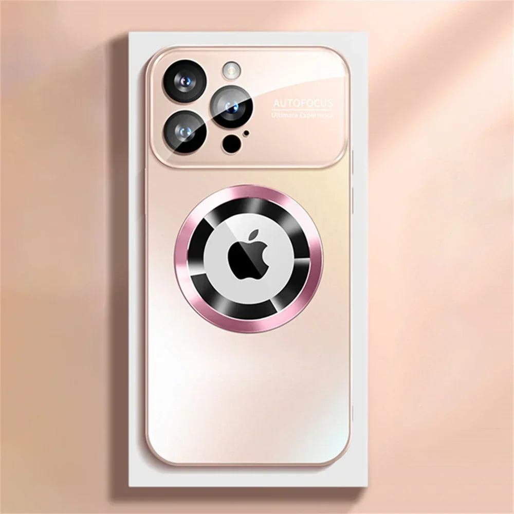 Magnetische Telefoonhoes met Glanzende Spiegel Afwerking voor iPhone | MagSafe Compatibel