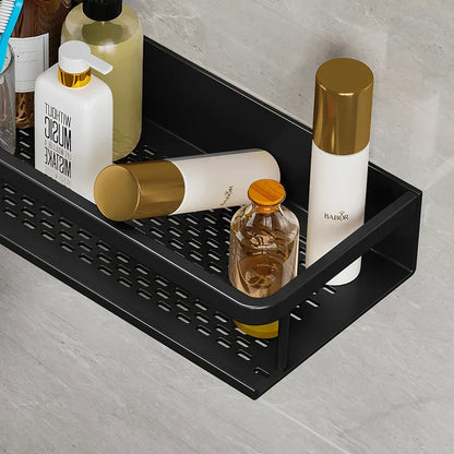 Doucherek Aluminium Zwart 30 50 60cm Wandrek Badkamer Douche Opbergplank Shampoo Rek Ruimtebesparend