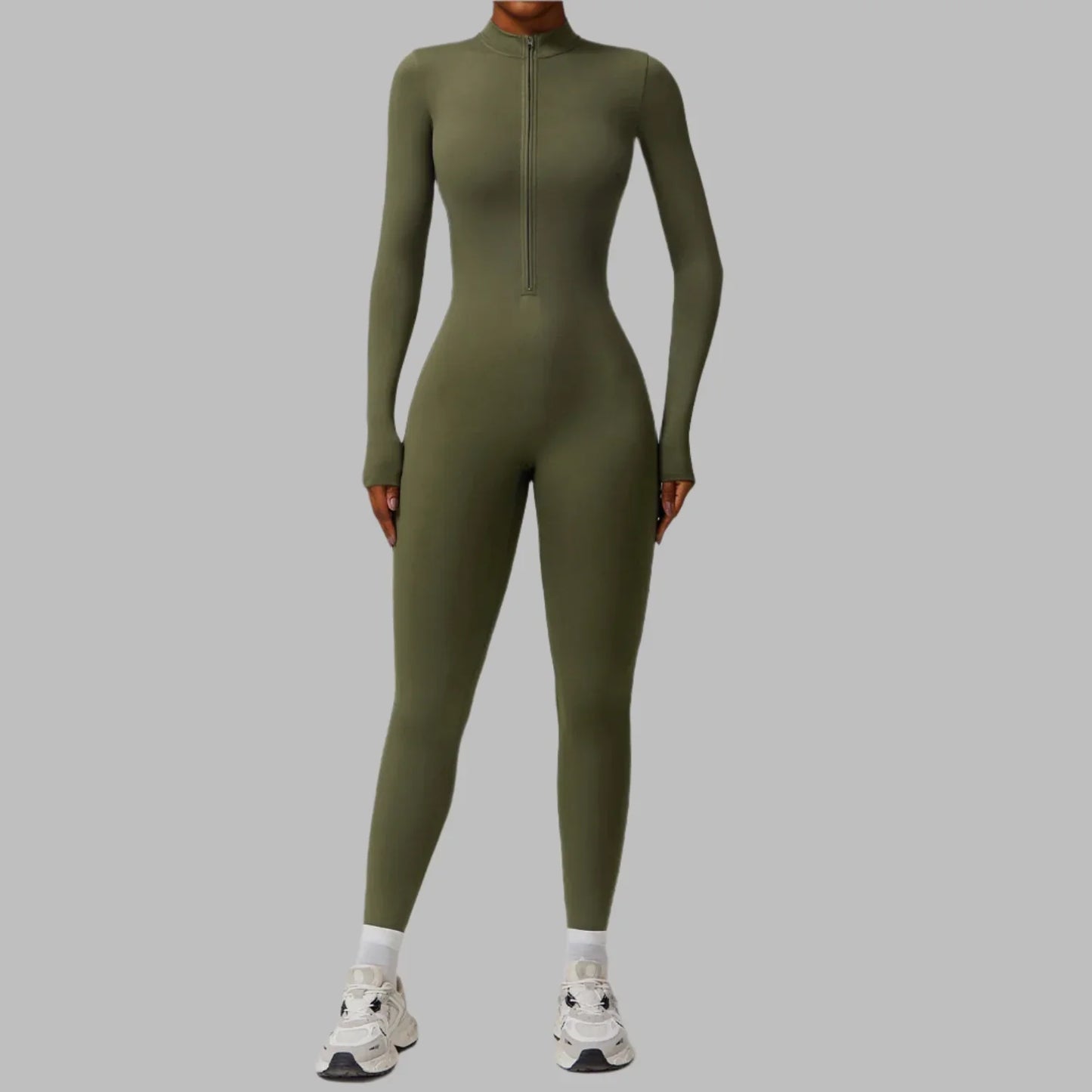 Jumpsuit Vrouw Sportief Naadloos Comfortabel