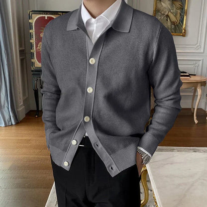 Heren Cardigan Button-Up Klassieke Kraag Comfortabel