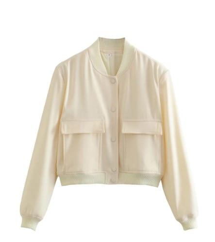 Witte Bomberjas Heren XL Maat Leer Look