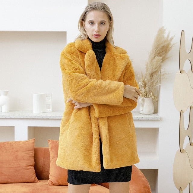 Dames Imitatiebontjas Warm en Stijlvol voor Herfst en Winter
