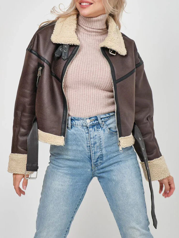 Vrouwen Faux Fur Mantel Zacht Luxe Look - StudioMarella