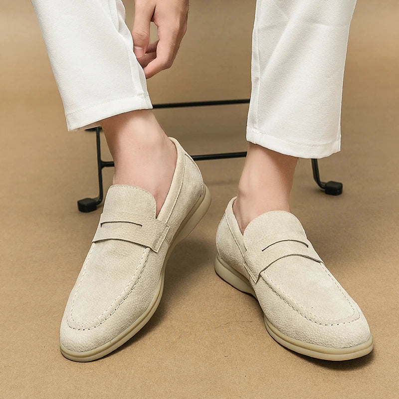 Leren Mocassino Schoenen Italiaanse Stijl
