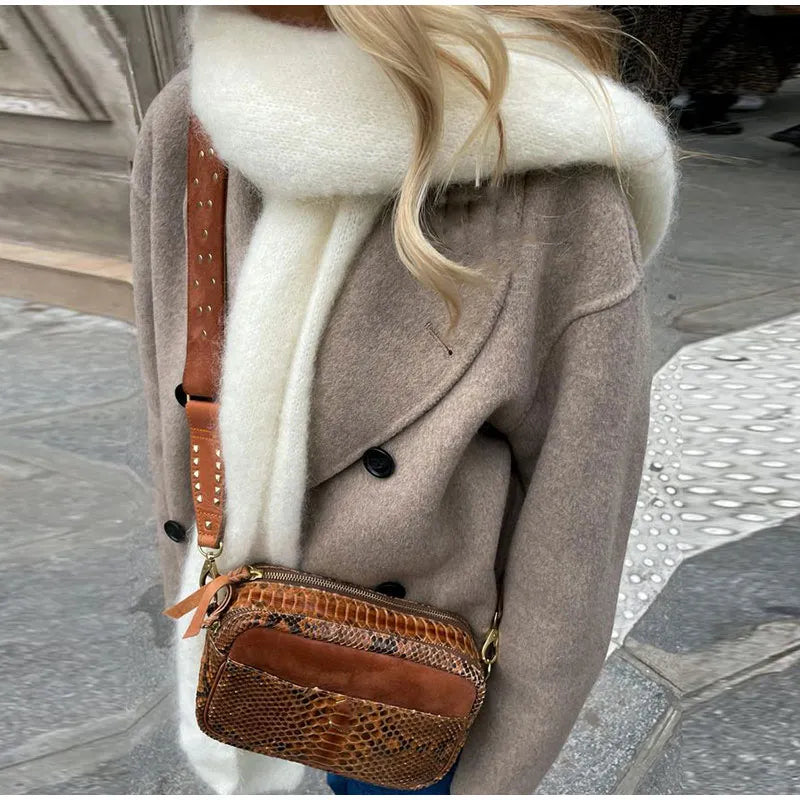 Dame Trenchcoat Wollen Elegante Kwaliteit Jas