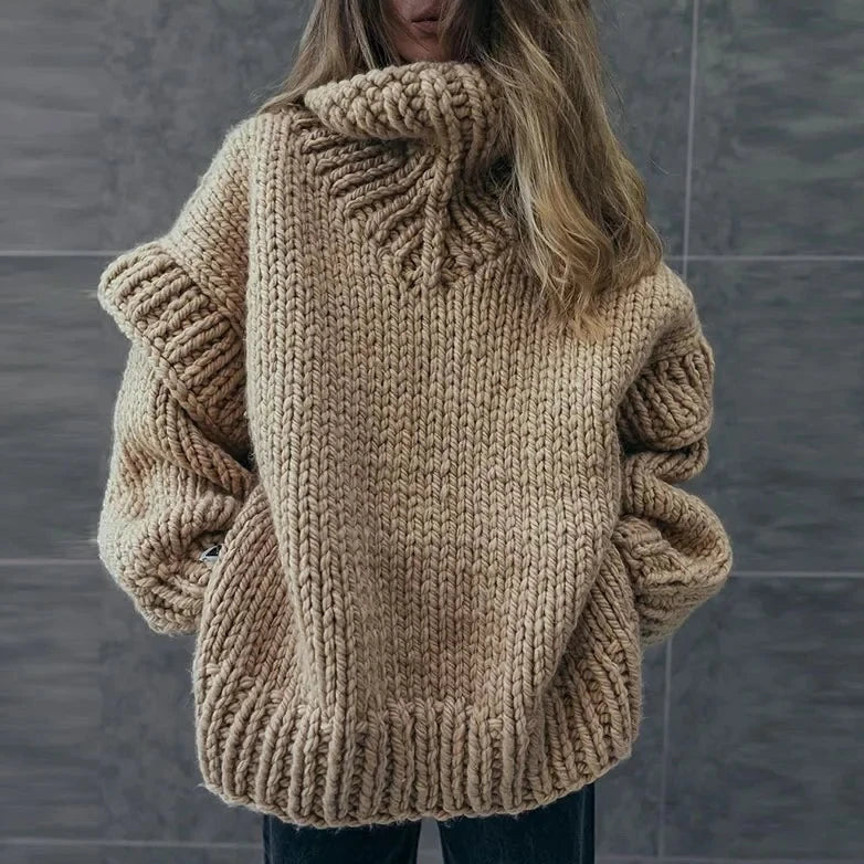 Vrouwentrui Oversized Rollkraag Warm en Comfortabel