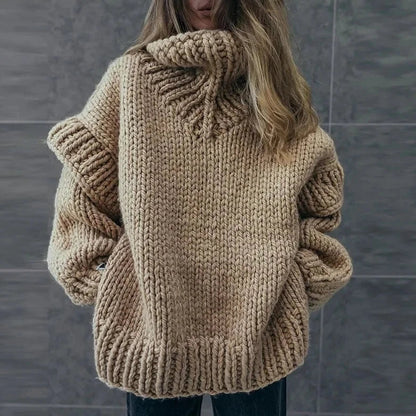 Vrouwentrui Oversized Rollkraag Warm en Comfortabel