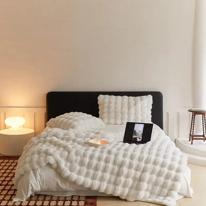 Zachte Imitatiebont Plaid - Pluizige Warme Deken voor Bank en Bed - 160x200 cm