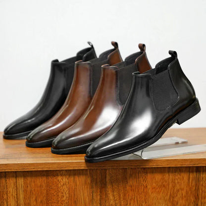 Elegante Leren Chelsea Laarzen voor Dames