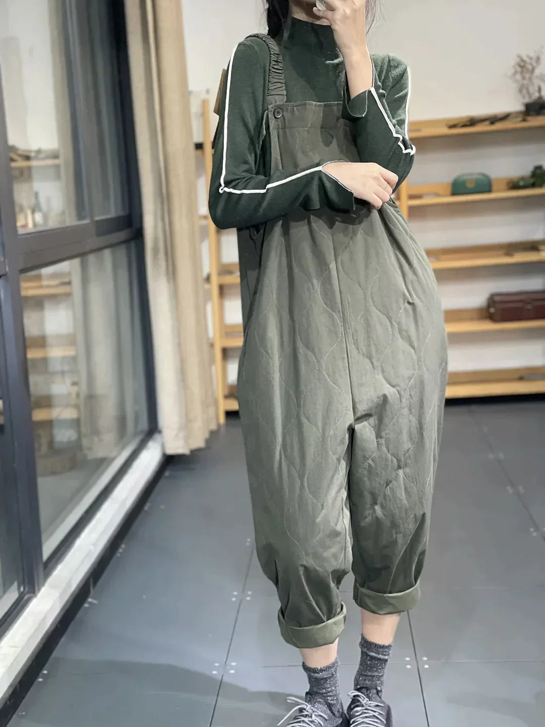 Vrouwelijke Overalls Winter Warm en Casual