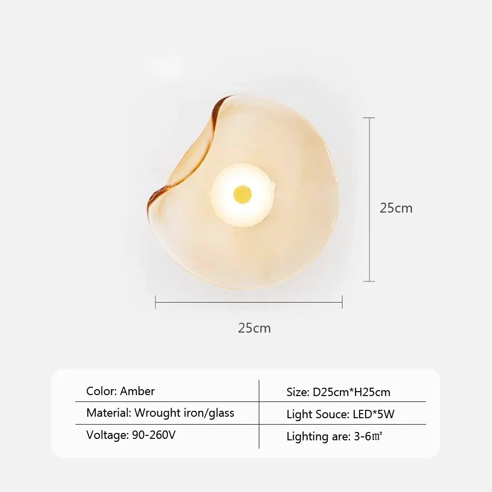 Glazen Wandlamp met LED-verlichting – Modern Design voor Interieur