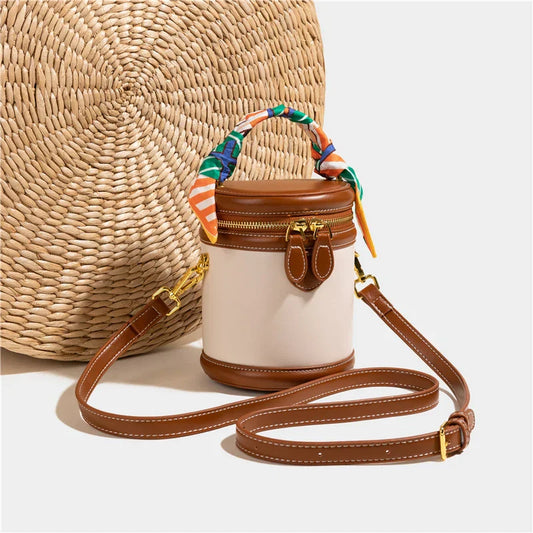 Schoudertas Bucket Trendy Compact Leer - StudioMarella