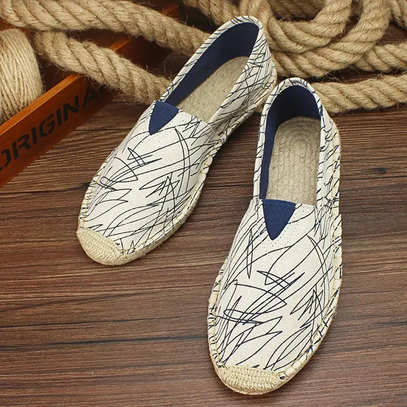 Heren Slip-On Schoenen met Graffiti Print
