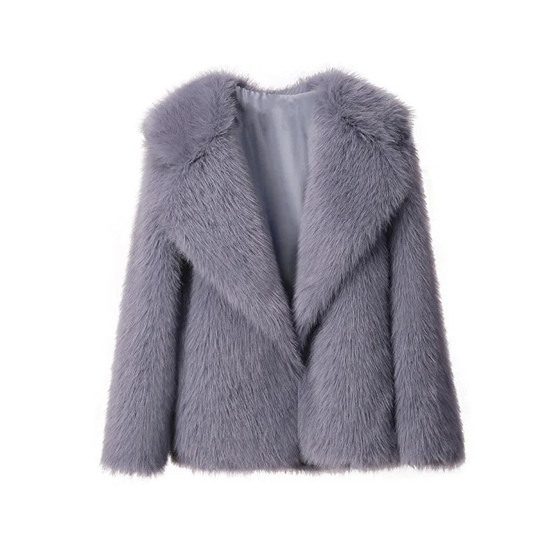Dames Faux Fur Jas Slank en Stijlvol