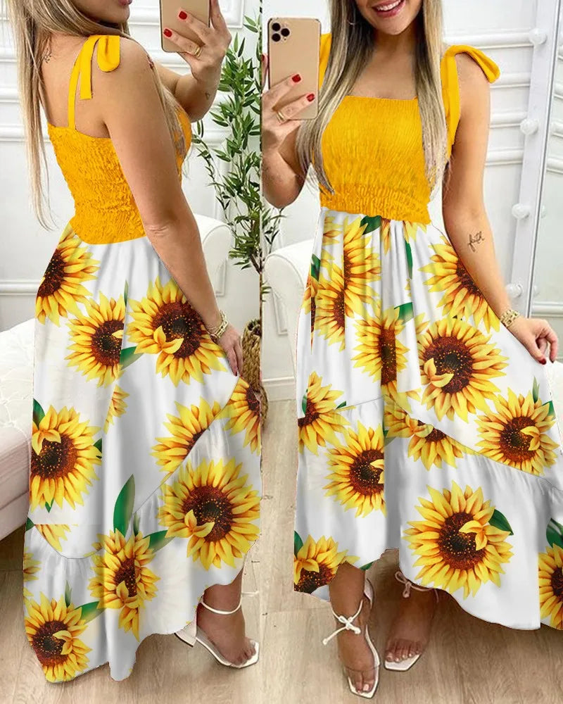 Elegante Zomerdjurk Met Korte Mouwen