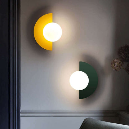 Wandlamp – Moderne Wandverlichting met Kleurrijke Kap – Scandinavisch Design – Woonkamer Slaapkamer Gang