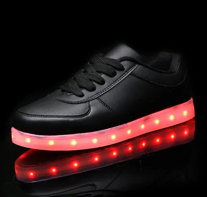 LED Kinderschoenen Sneakers Synthetisch Rubber Roze Met Licht Speelgoed Schoenen Klittenband Verlichting Kinderen