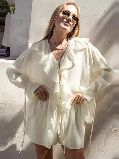 Vrouwenzomerjurk met Lange Mouwen - StudioMarella